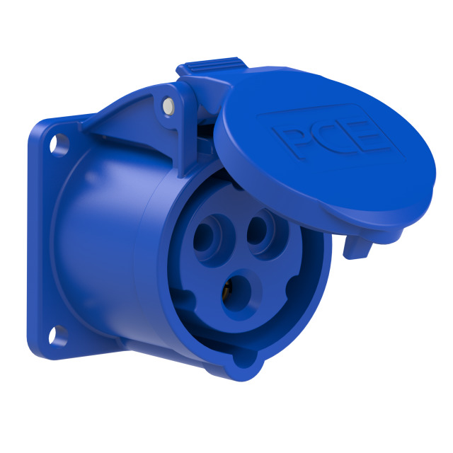 CEE stopcontact inbouw recht 3P/16A