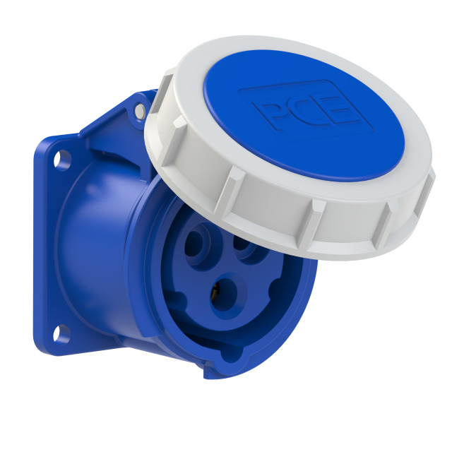 CEE stopcontact inbouw recht 3P/16A IP67