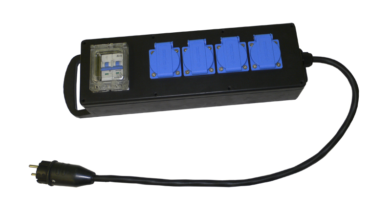 Verdeelblok 16A met kabel