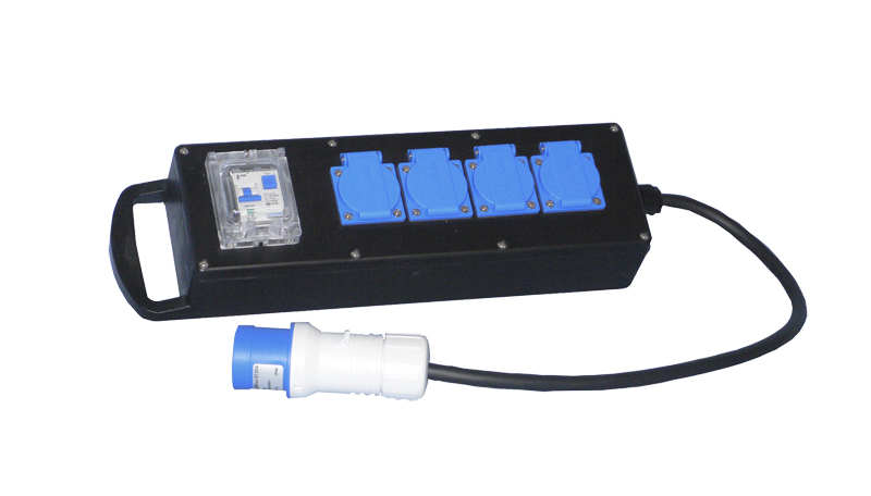 Verdeelblok 16A met kabel