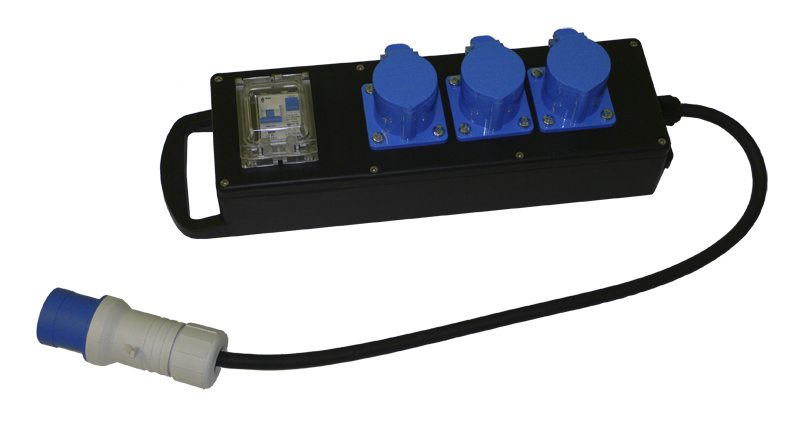 Verdeelblok 16A met kabel