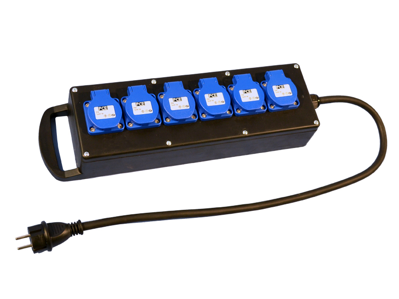 Verdeelblok 16A met kabel