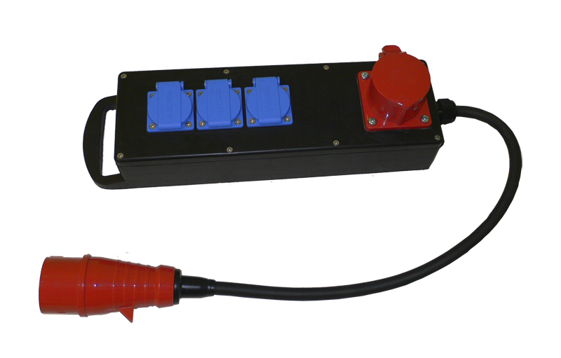 Verdeelblok 16A met kabel