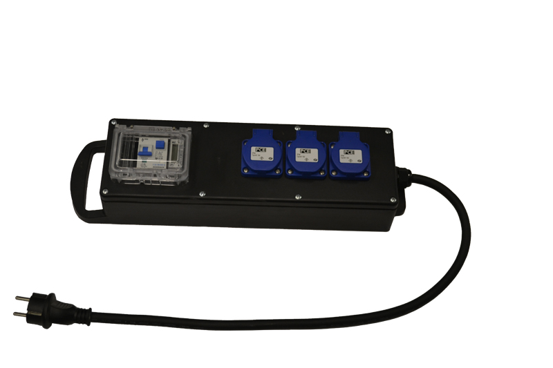 Verdeelblok 16A met kWh-meter en kabel