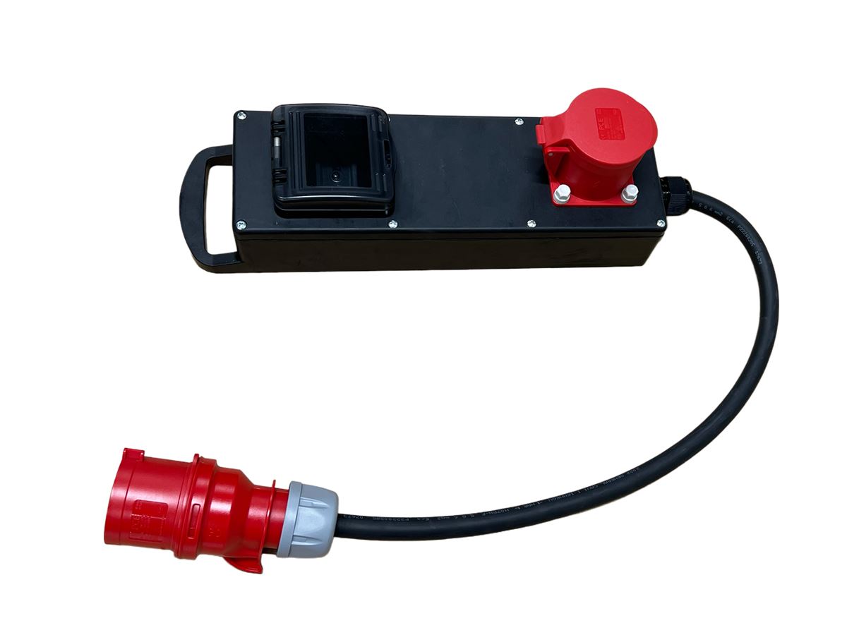 Verdeelblok 32A met kWh-meter en kabel