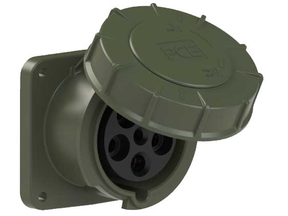CEE stopcontact inbouw recht 5P/63A IP67