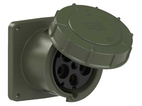 CEE Stopcontact inbouw recht 5P/125A IP67