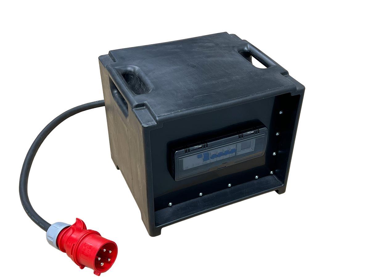 63A distribution box with kWh meter and cable - Expo Light bv