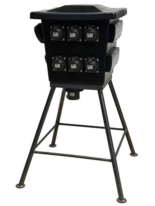 Werfkast 125A camouflage met statief