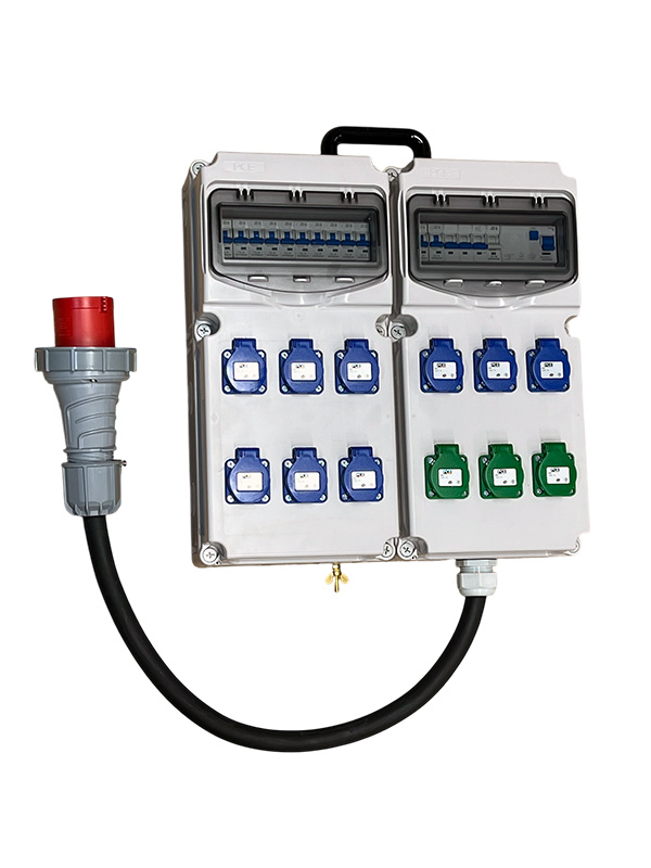 Verdeelkast 63A met handvat en kabel