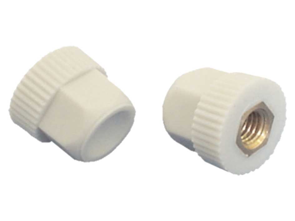 Dopmoer kunststof met stalen schroef